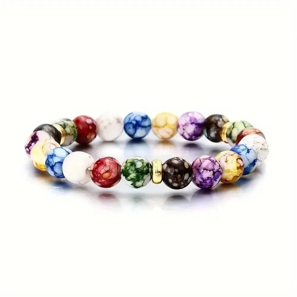 7 Chakra Yoga Meditation Colorful Bracelet with Various Hues Perfect Gift